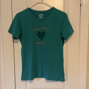 Life Is Good love tee shirt S/M
